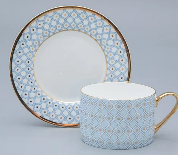 Imperial Porselen ÇAY FİNCANI VE TABAĞI 250 ML, IDILLIA AZUR 2 1/2