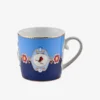 Pip Studio Love Birds Mavi Renkli Madalyon Desenli Küçük Mug 150 ml