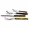 RIVADOSSI Bamboo Zeytin Yeşili 75 Parça Çatal Bıçak Seti
