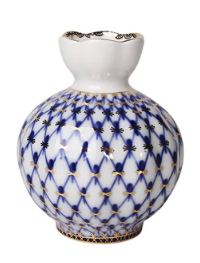 Imperial Porselen Çiçek vazo Lale Kobalt ağ