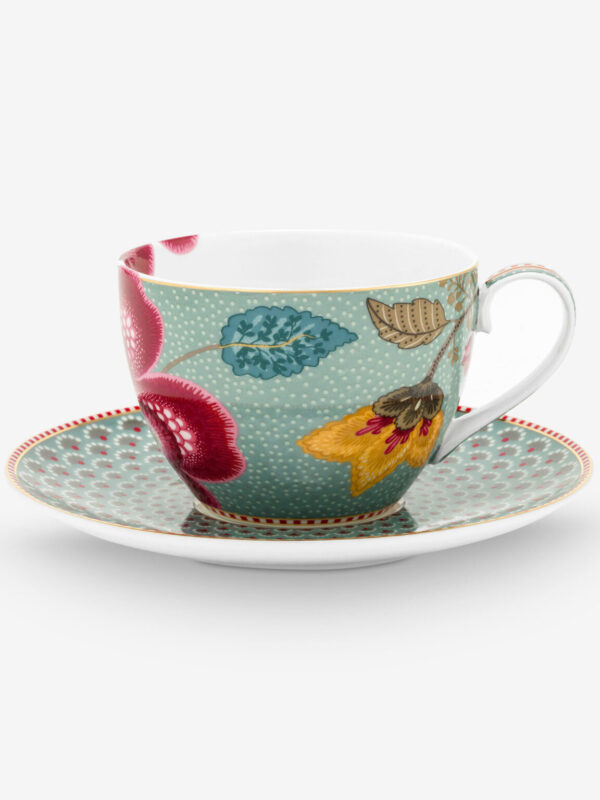 51004221_01-1536x1536 Pip Studio Fantasy Blooming Tales Mavi Çay Fincanı 280 ml