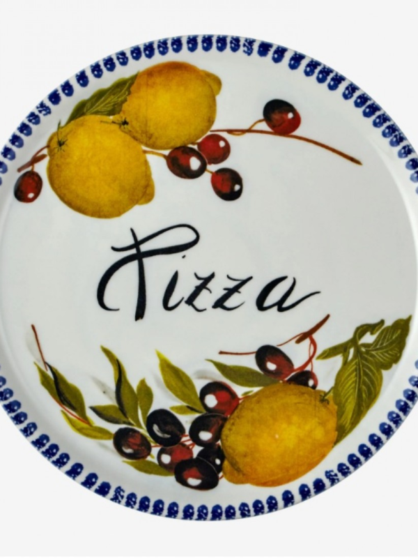 Edelweiss-Italy Pizza Tabağı Limon Desenli 33 cm